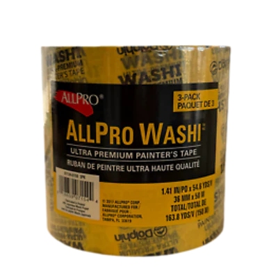 Washi Painter's Tape 3Pk - ALLPRO (2 Sizes)
