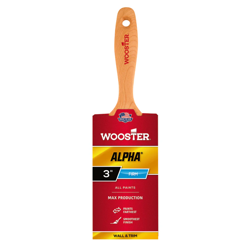 Alpha 4233- Flat Varnish Brush 3" FIRM
