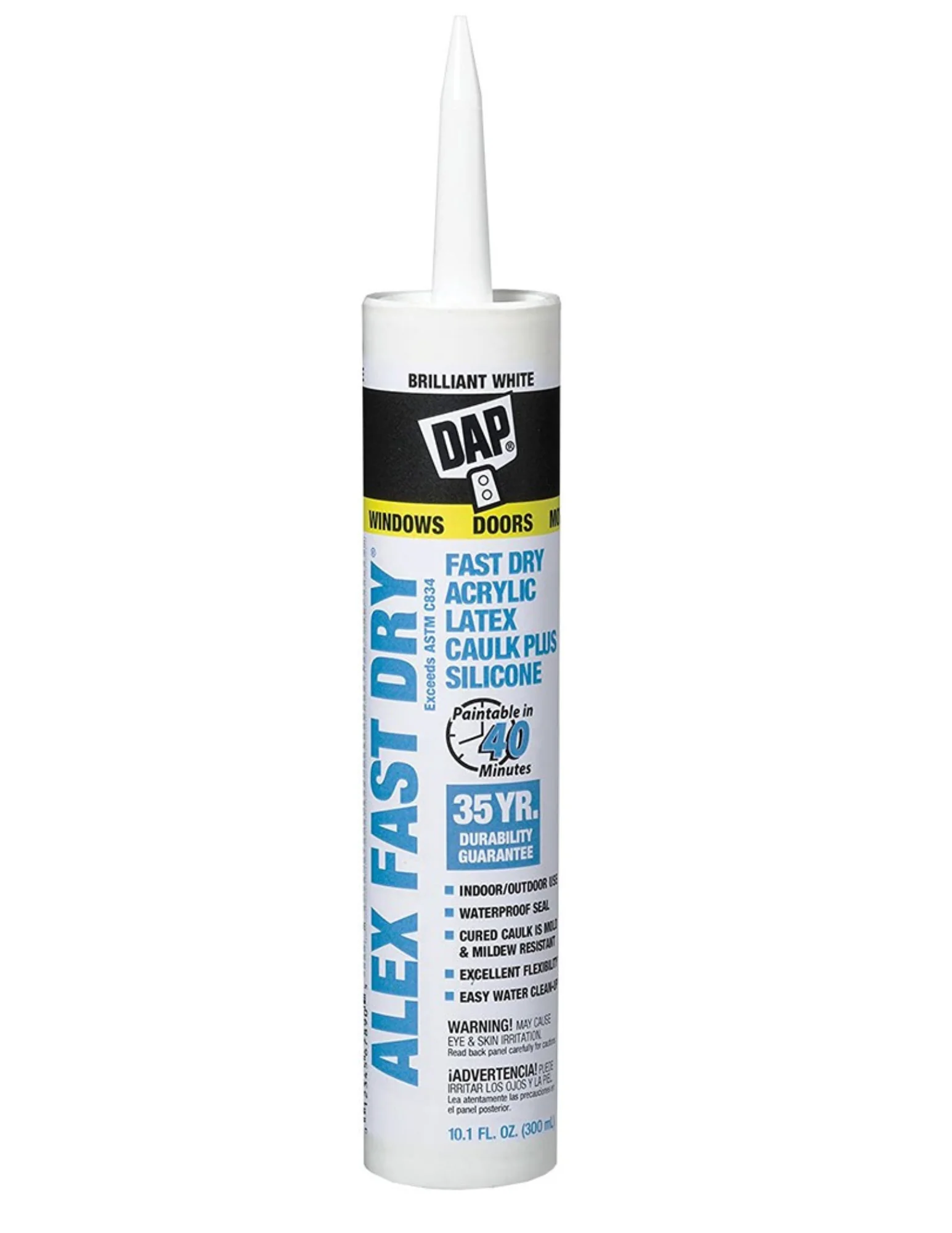 Alex Plus Fast Dry Caulk- 10.1oz White