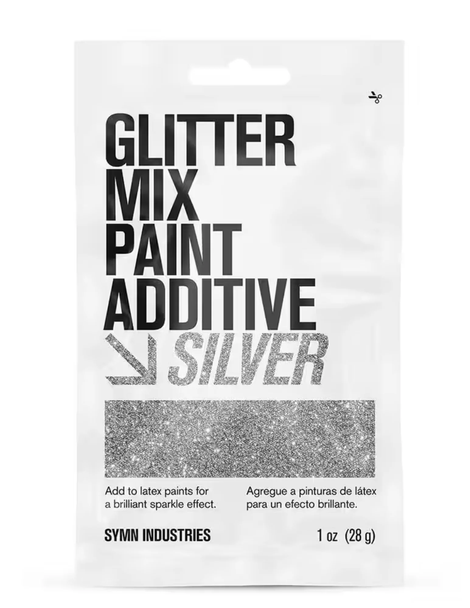Glitter Paint Additive- Silver