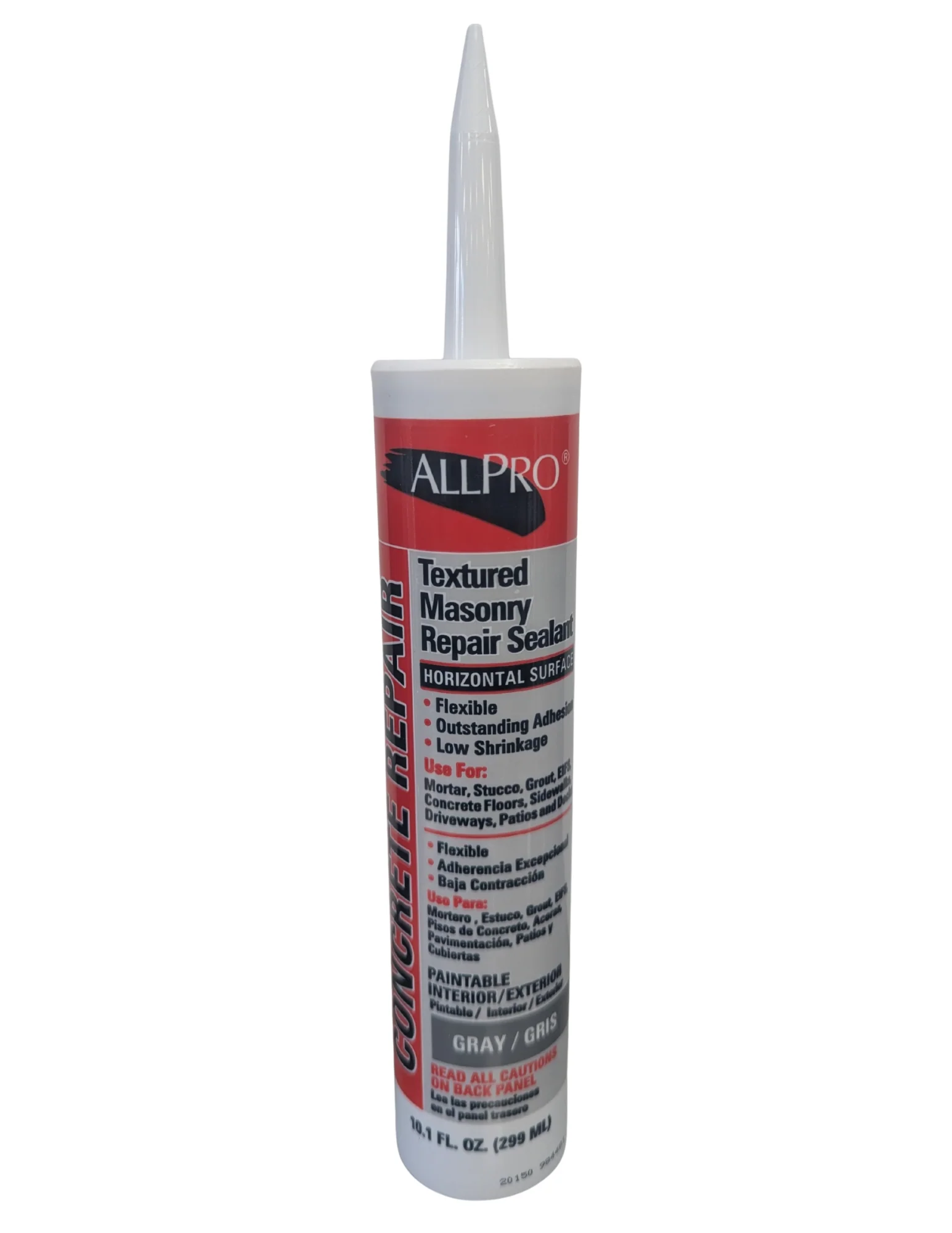 Textured Masonry Repair Sealant- HORIZONTAL 10.1oz Gray