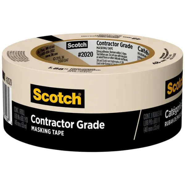 Scotch Contractor Grade 1.88 in. W x 60.1 yd. L Beige Medium Strength Masking Tape 1 pk