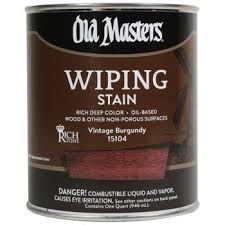 Old Masters- Wiping Stain Oil Based- VINTAGE BURGANDY