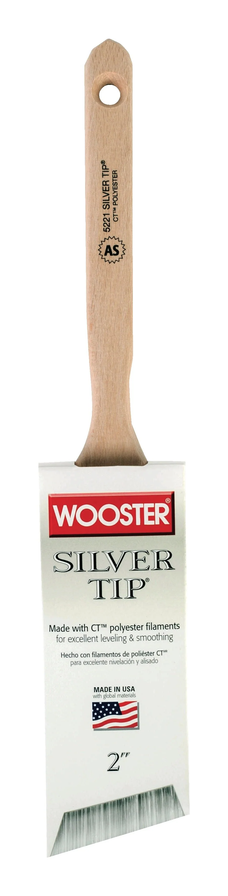 Silver Tip 5221- Angle Paint Brush 2" SOFT - Image 2