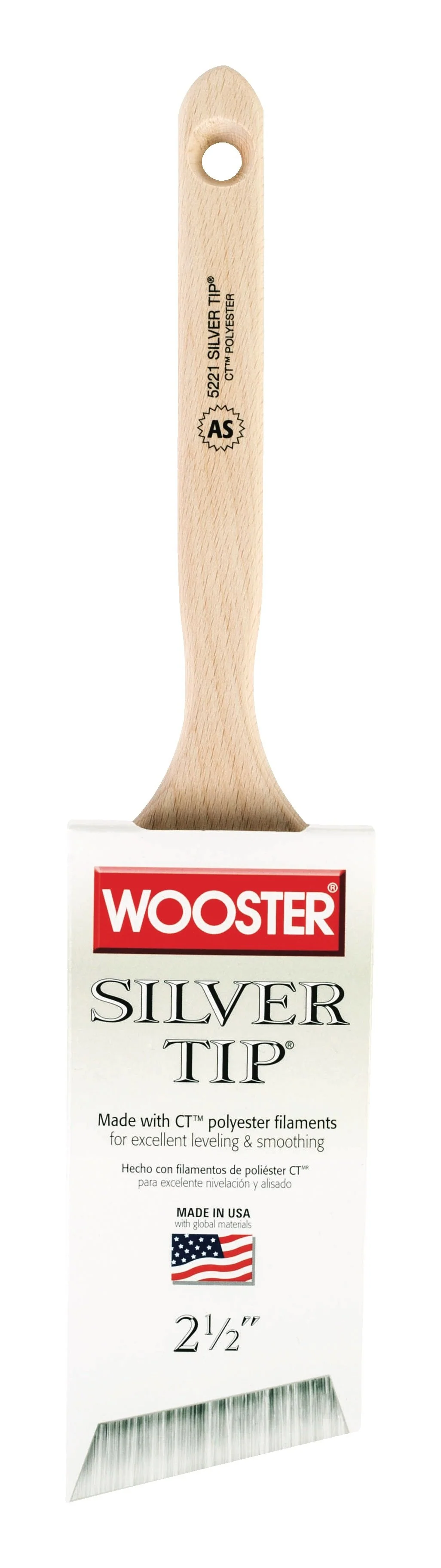Silver Tip 5221- Angle Paint Brush 2.5" SOFT - Image 2