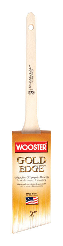 Gold Edge 5234- Thin Handle- Angle Paint Brush 2" FIRM - Image 3