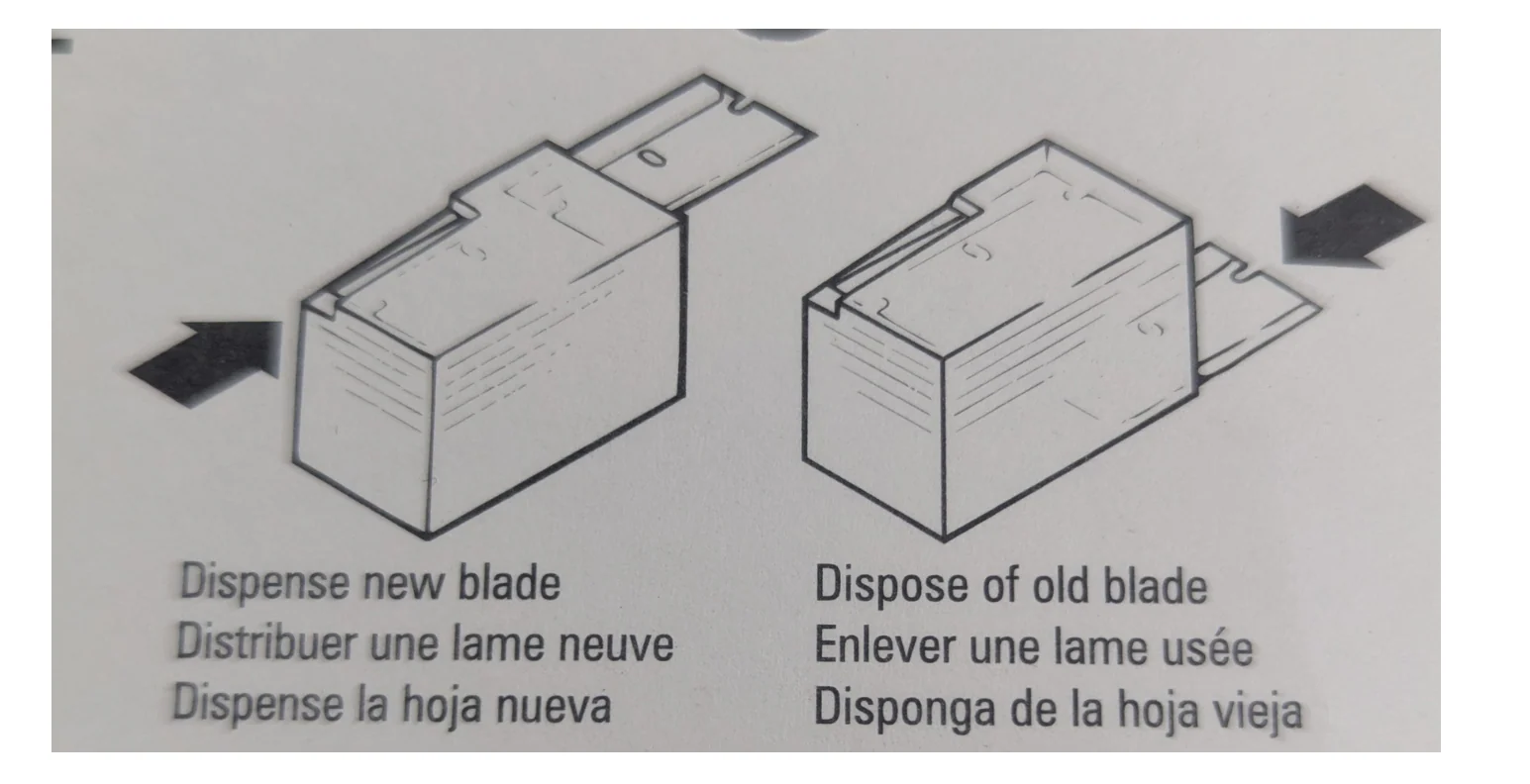 Razor BLADES- Single Edge w/dispenser 10pk - Image 2