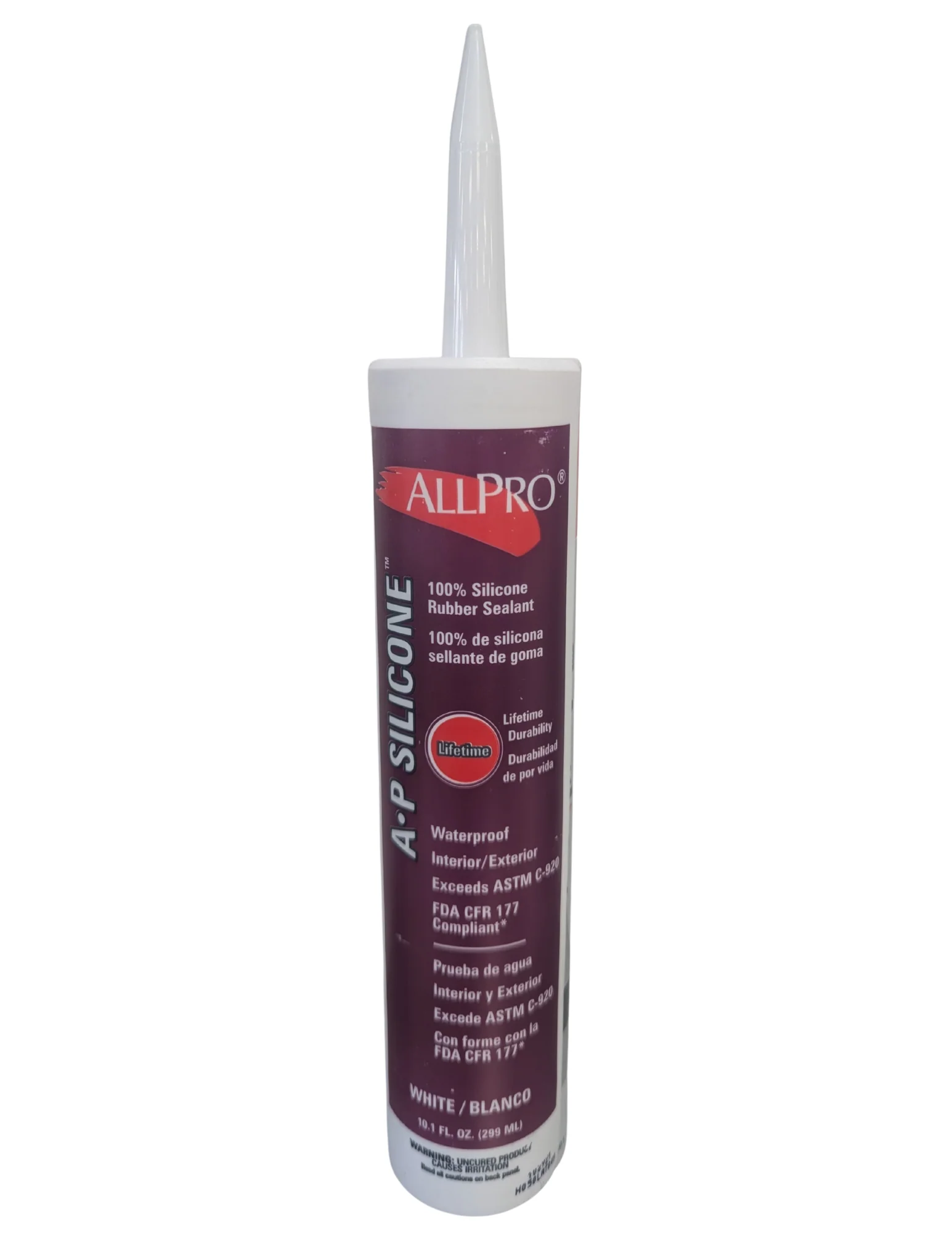 A-P Silicone Caulk- 10.1oz White
