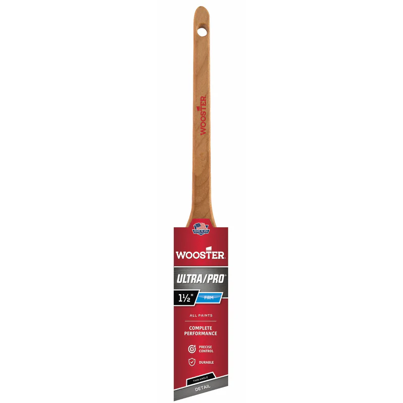 Ultra/Pro 4181- Thin Handle- Angle Paint Brush 1.5" FIRM
